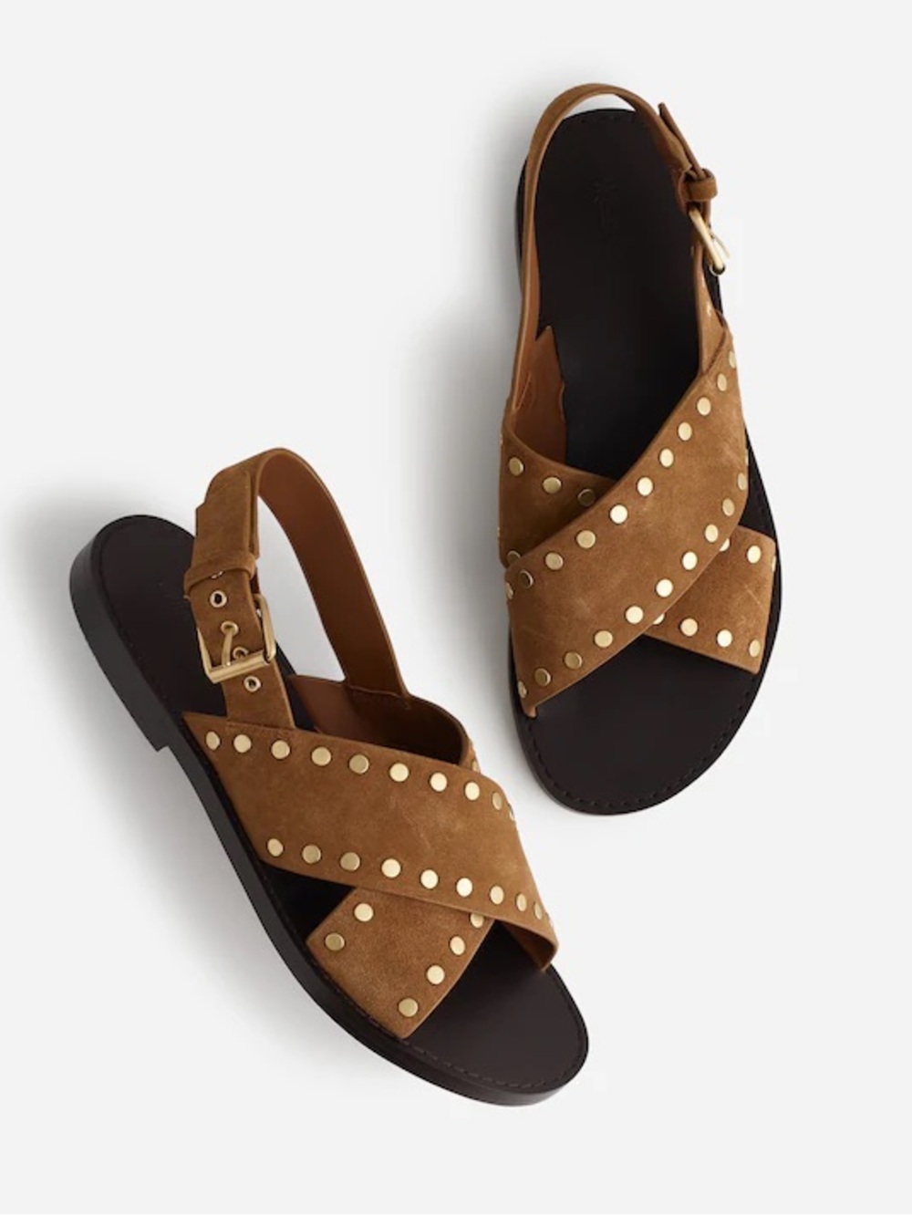 Madewell Tuley Crossover Sandal in Dried Acorn